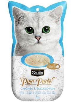 Kit Cat PurrPuree Pollo y Pescado Ahumado