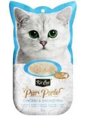 Kit Cat PurrPuree Pollo y Pescado Ahumado