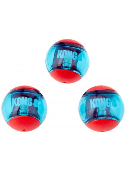3 pelotas KONG Squeezz Action rojas para perros